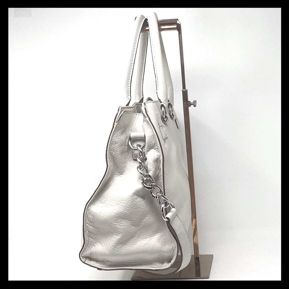 MICHAEL KORS Hamilton Large EW Tote Soft Pebbled Leather Color: Vanilla - Picture 7 of 16